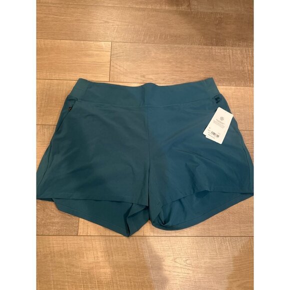 Athleta Brooklyn Womens Green Shorts New Size 20 - Picture 3 of 7